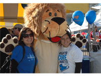 Lenny the Lion at the LA JDRF Walk to Cure Diabetes